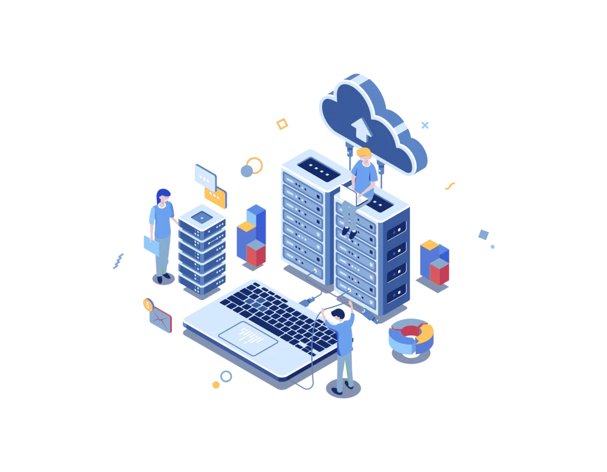 IPv6 datacenter and residential proxy network illustration
